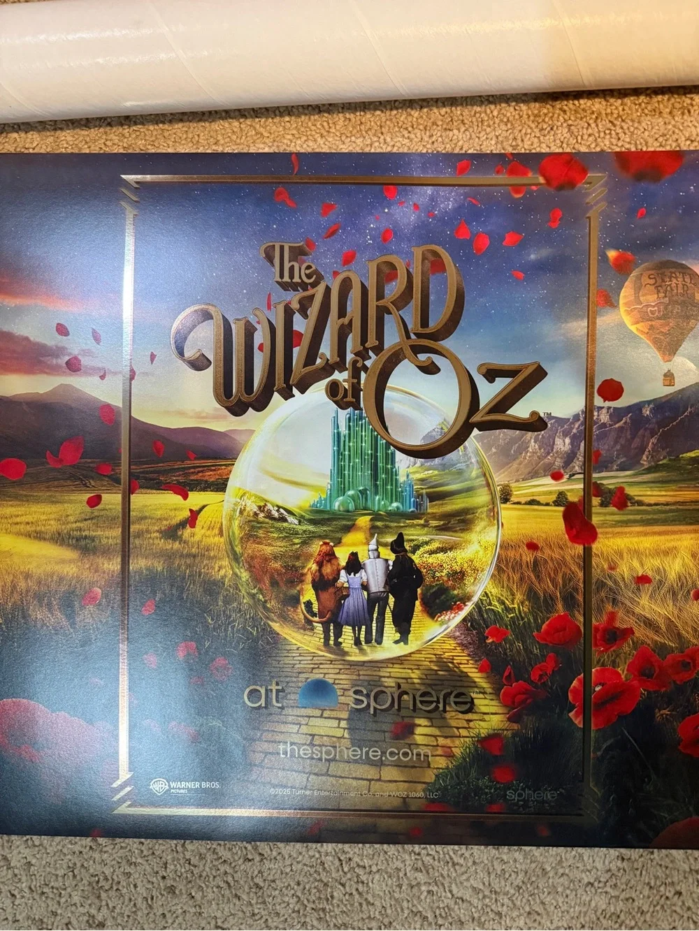Special edition Wizard of Oz Sphere VIP poster